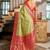 Pista pink soft silk blend with woven work designer party wear festive saree with unstitched blouse piece