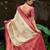 Off white pink pink soft silk blend with woven work designer party wear festive saree with unstitched blouse piece