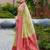 Pista green soft silk blend with woven work designer party wear festive saree with unstitched blouse piece