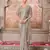 Silver soft silk blend embroidered saree with unstitched blouse piece