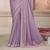 Lavender soft silk blend embroidered saree with unstitched blouse piece