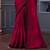 Magenta chiffon embroidered saree with unstitched blouse piece