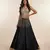 Black Embroidered Silk Lehenga with Beaded Fringe Blouse