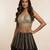 Black Embroidered Silk Lehenga with Beaded Fringe Blouse