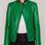 Premium women’s real lambskin leather jacket green slim fit motorcycle biker