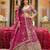 net sequins embroidered lehenga choli