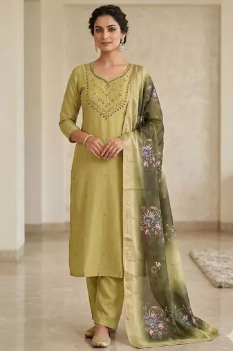 New  trendy fancy premium mul chanderi kurta set