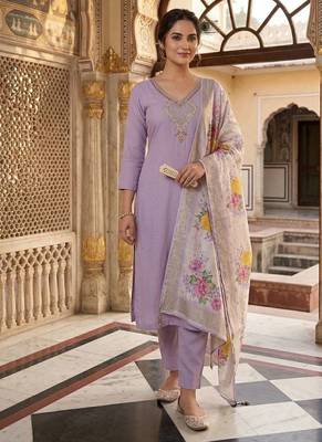 Womens fancy mul chanderi kurta set 1