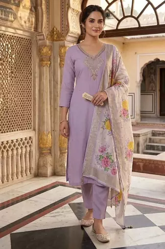 Womens new fancy premium mul chanderi kurta set
