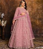 PINK  HEAVY NET GOWN 