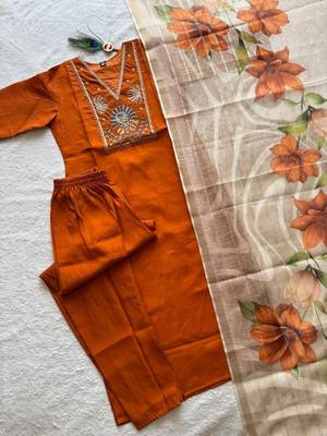 fancy silk fabric kurta set 4