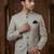 Grey color golden jacquard jodhpuri for men | premium designer bandhgala ethnic wear