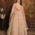 PEACH  HEAVY NET GOWN 