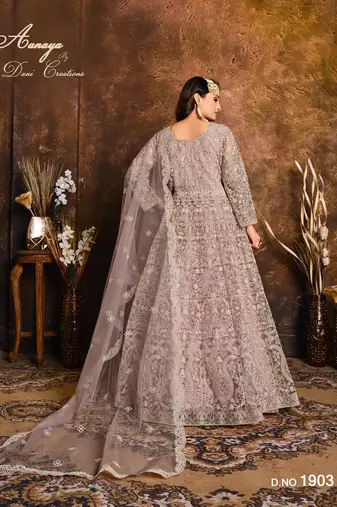 ONION PINK CORDING WORK HEAVY NET GOWN 