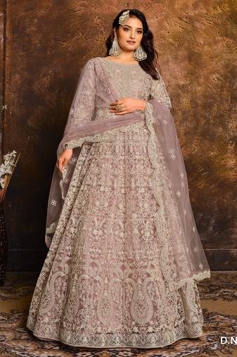 ONION PINK CORDING WORK HEAVY NET GOWN 