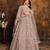 ONION PINK COLOR CORDING WORK HEAVY NET SEMI STICHED DESIGNER GOWN 