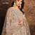 BEIGE COLOR CORDING WORK HEAVY NET SEMI STICHED DESIGNER GOWN 