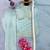 new fancy sky blue embroidered kurta with salwar & dupatta set
