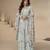 Premium chinon silk salwar suit set with matching dupatta