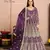 WINE CORD sequin WORK NET DESIGN GOWN