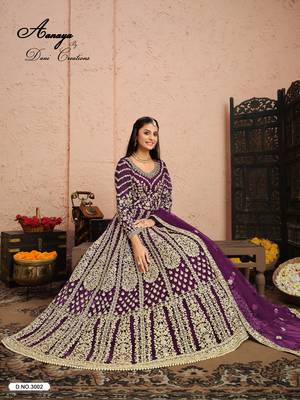 WINE CORD sequin WORK NET DESIGN GOWN 3