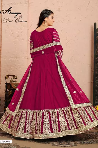  RANI CORD sequin WORK NET DESIGN GOWN