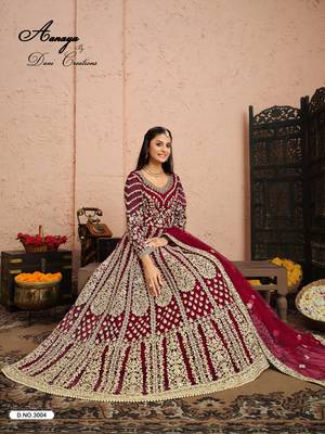  RANI CORD sequin WORK NET DESIGN GOWN 3