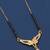 gold plated diamond mangalsutra 