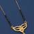 gold plated diamond mangalsutra 