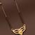 gold plated diamond mangalsutra 