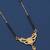 gold plated diamond mangalsutra 