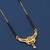 gold plated diamond mangalsutra 