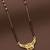 gold plated diamond mangalsutra 