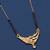 gold plated diamond mangalsutra 