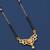 gold plated diamond mangalsutra 