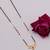 gold plated diamond mangalsutra 
