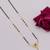 gold plated diamond mangalsutra 