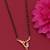 gold plated diamond mangalsutra 