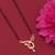 gold plated diamond mangalsutra 