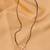 gold plated diamond mangalsutra 