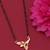 gold plated diamond mangalsutra 