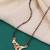 gold plated diamond mangalsutra 