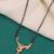 gold plated diamond mangalsutra 