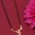 gold plated diamond mangalsutra 