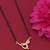 gold plated diamond mangalsutra 
