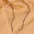 gold plated diamond mangalsutra 