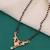gold plated diamond mangalsutra 