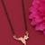 gold plated diamond mangalsutra 
