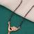 gold plated diamond mangalsutra 