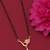 gold plated diamond mangalsutra 